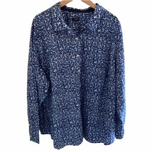 Talbots Floral Print Blouse